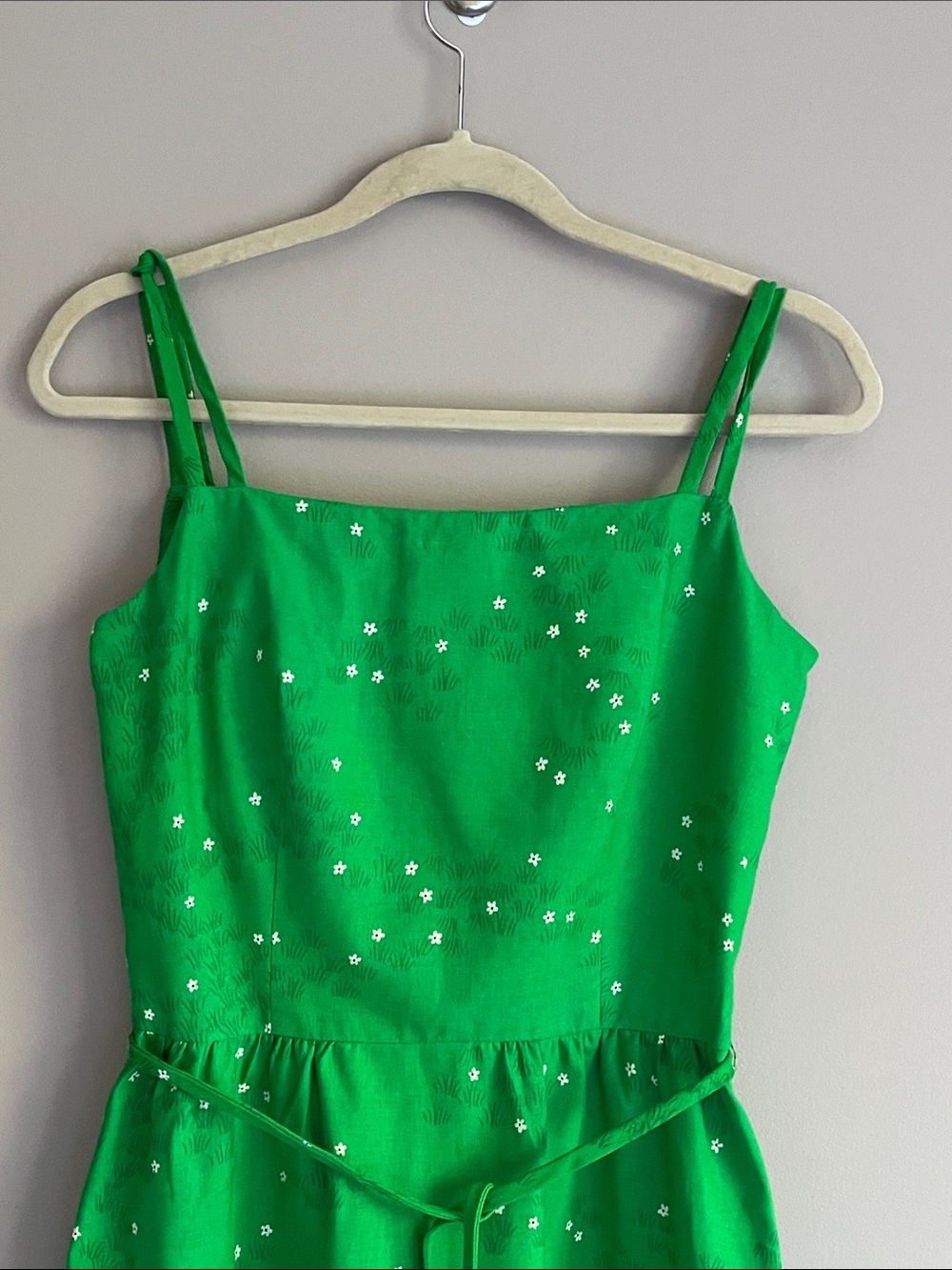 Malia Honolulu vintage Kelly green/white zebra motifs sundress size 10-runs smal - Picture 3 of 15